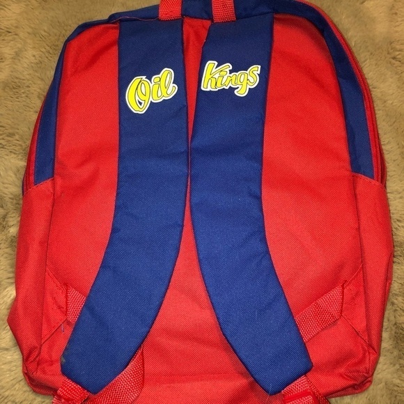 vintage Edmonton Oil Kings Small Back Back Pack Sac Excellent Condition - Picture 3 of 7